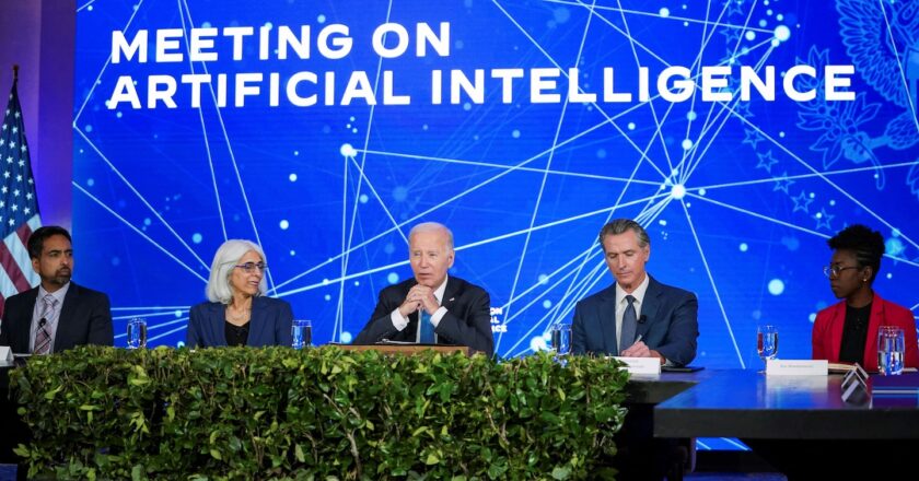 Biden meets with tech company critics on AI