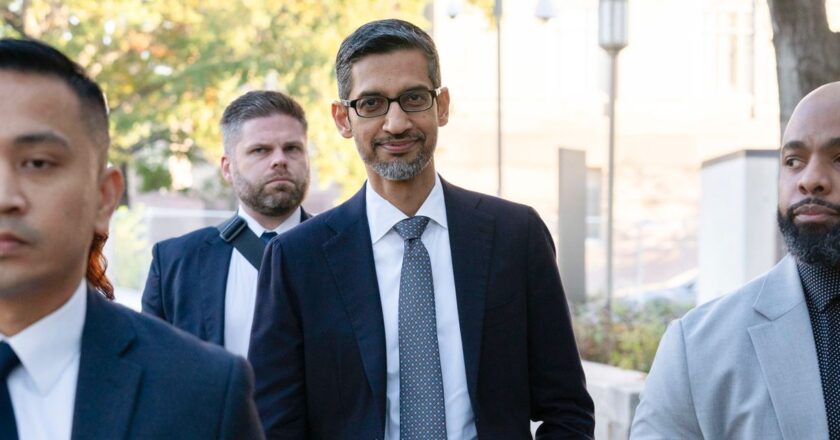 Google’s Sundar Pichai Tells Court Search Dominance Is Result of ‘Fierce Competition’