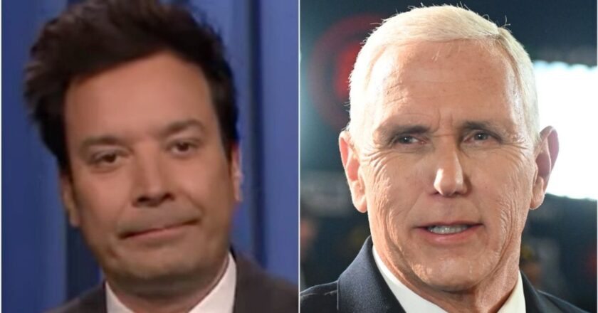 Jimmy Fallon Cringes At 2 ‘Sad’ Photos From Mike Pence’s Campaign Stops