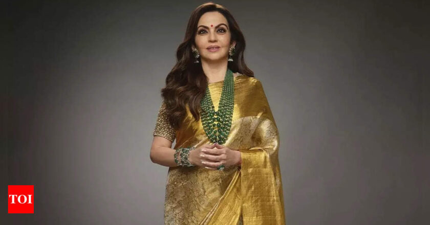 All about Nita Ambani’s breathtaking Kanchi Pattu sari