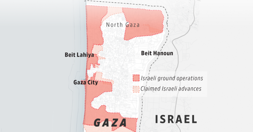 Israel’s Military Strategy in the Gaza Strip, Mapped