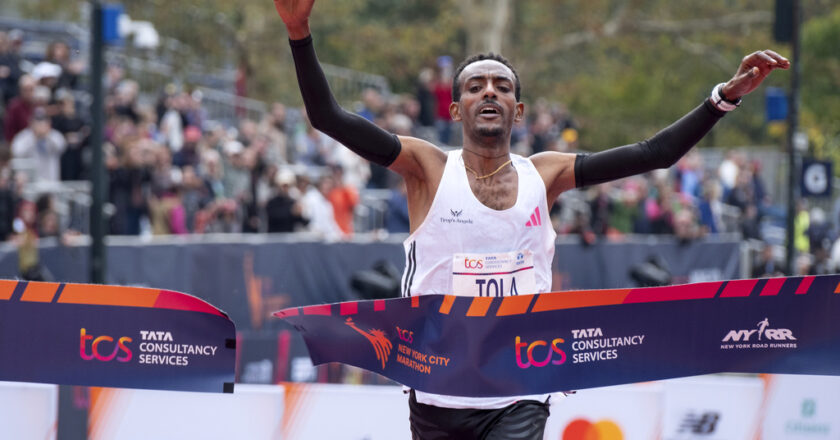 Tamirat Tola sets NYC Marathon course record to win men’s race