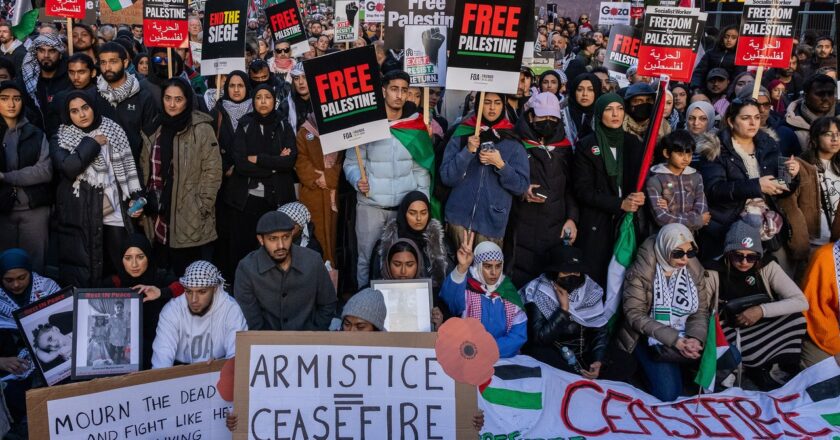 How Gaza and the British Right Split London on Armistice Day