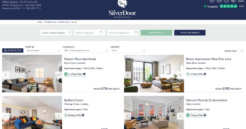 SilverDoor launches carbon calculator for serviced apartments – Business Traveller