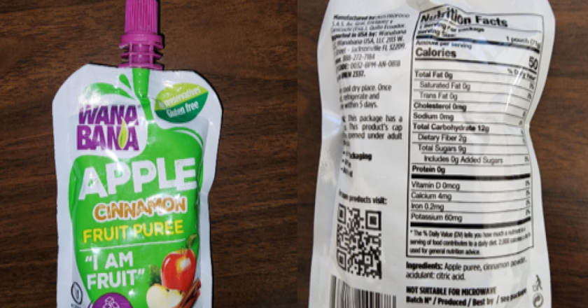 2 companies join WanaBana in recalling apple cinnamon puree for kids