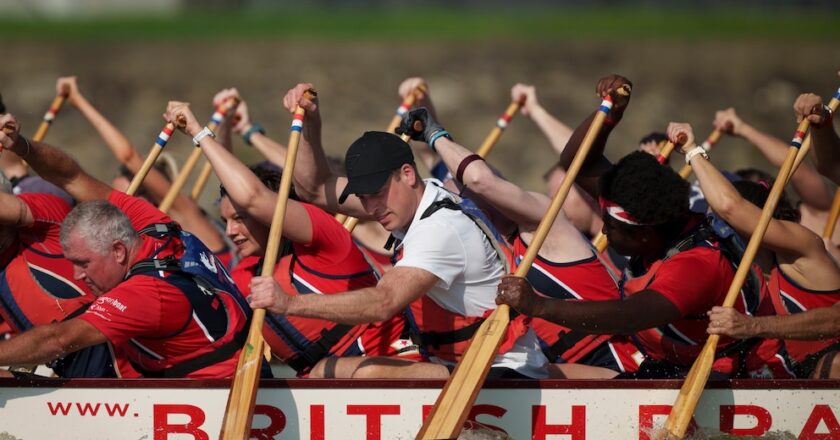 Prince William goes dragon boating in Singapore ahead of Earthshot Prize ceremony