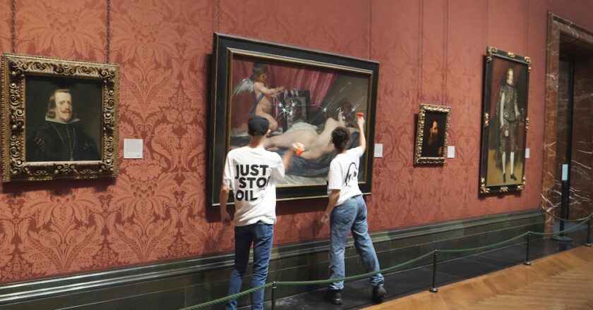 Climate activists smash glass protecting Velazquez’s Venus painting in London’s National Gallery