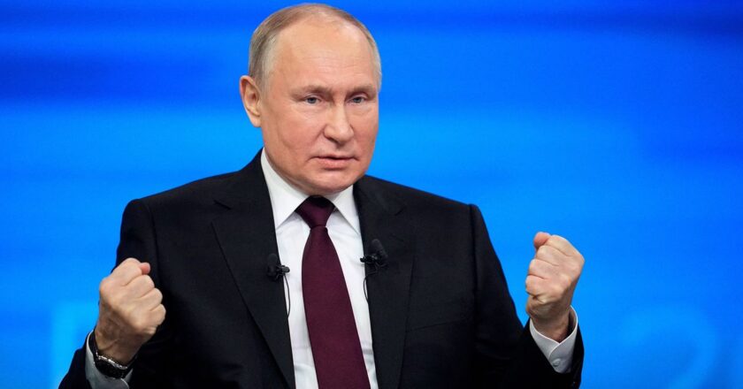 Putin Vows to Push On With Ukraine War