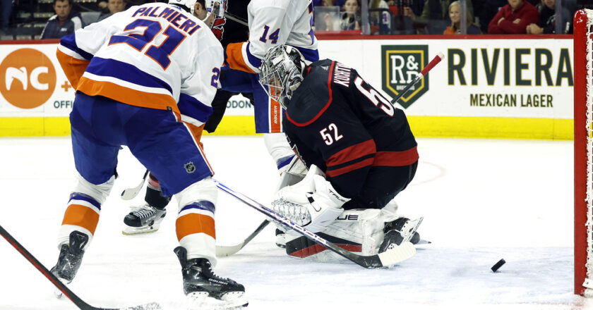 Mathew Barzal has goal and 3 assists, Islanders outlast Hurricanes