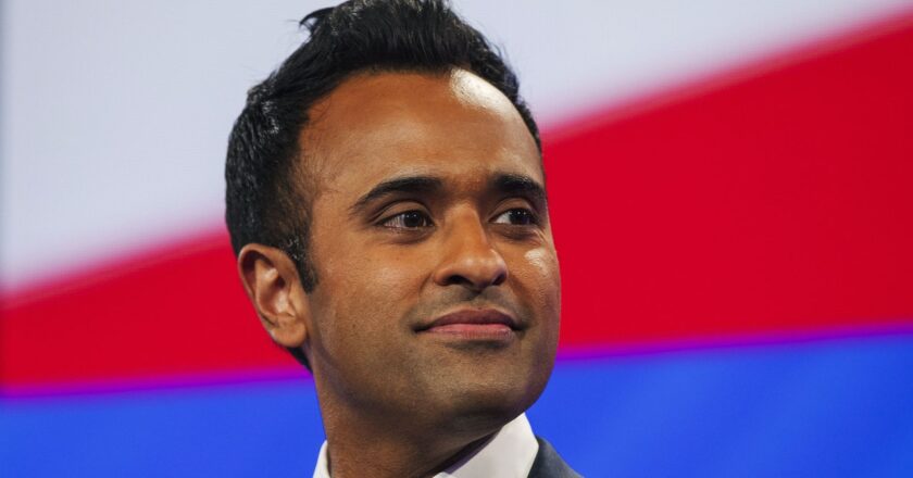 White Supremacists Are Celebrating Vivek Ramaswamy’s ‘Great Replacement’ Rant