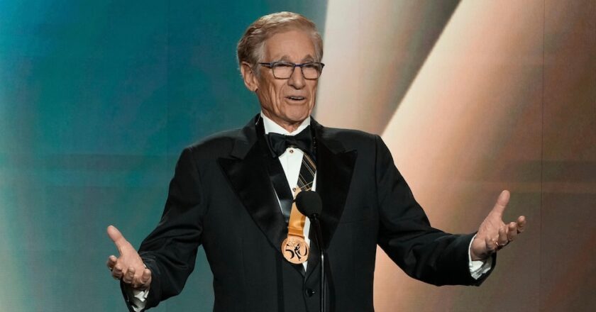 Maury Povich receives lifetime achievement award from wife Connie Chung at Daytime Emmys