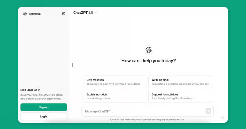 You can now use ChatGPT without an account