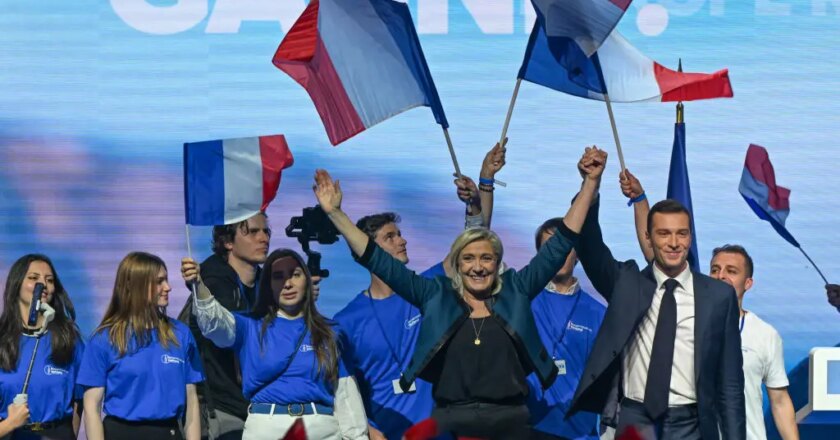 French right in commanding position as ‘fed up’ voters prepare to send Macron message in elections